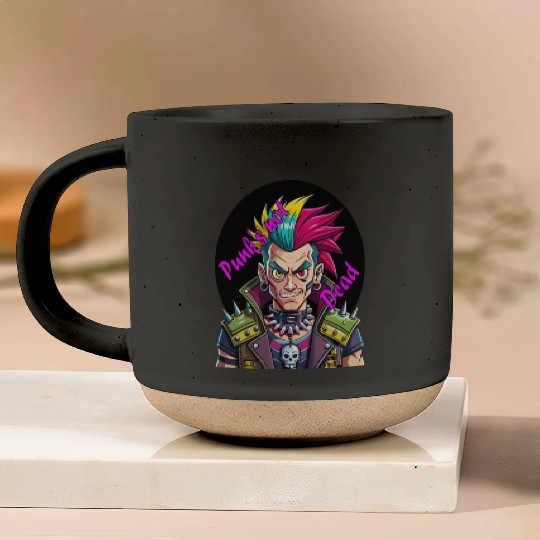 Rebel's Gaze: A Tribute to Punk's Resilience Pottery Mugs