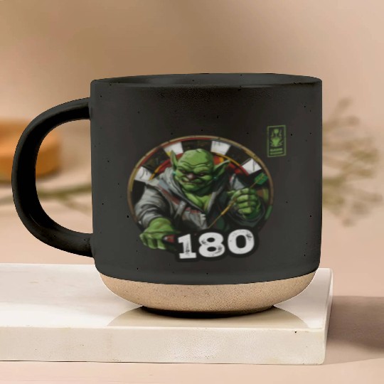 Darts 180 Green Game Champ Dart - Dart Team Pottery Mugs