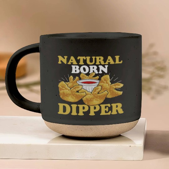 Natural Born DipperFunny Crab Rangoon Pottery Mugs