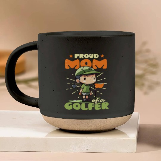 Golfing Mom Proud Mom Of Golfer Pottery Mugs
