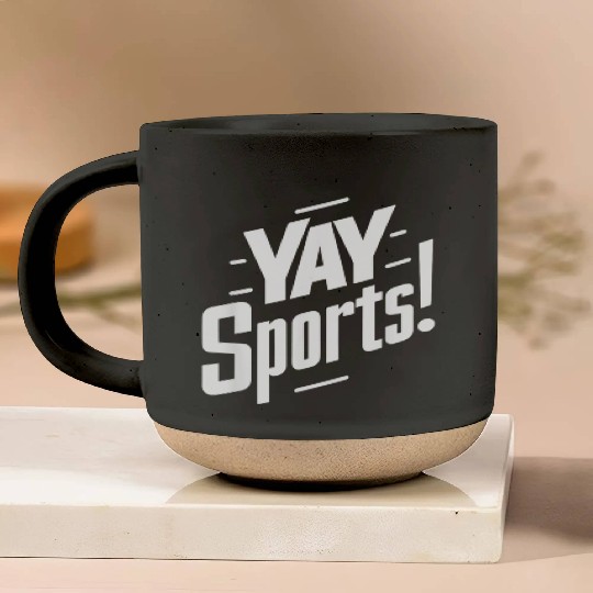 Yay Sports Funny Sarcastic Saying Slogan Pottery Mugs