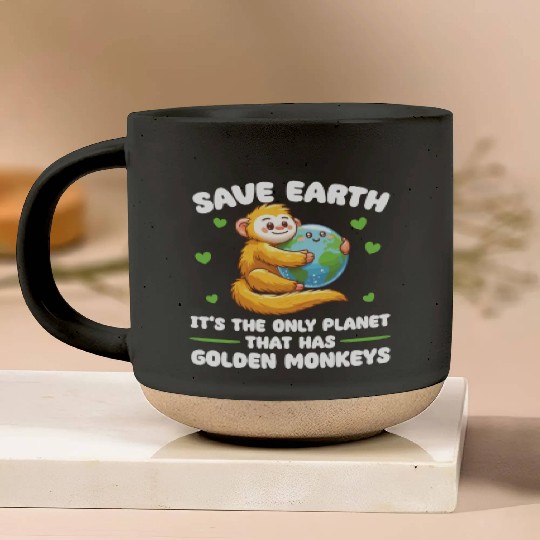 Is The Only Planet With Golden Monkeys Earth Pottery Mugs