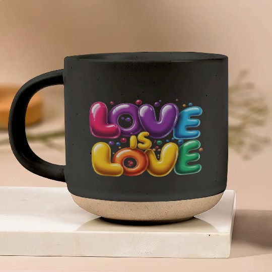 Love is Love Pottery Mugs
