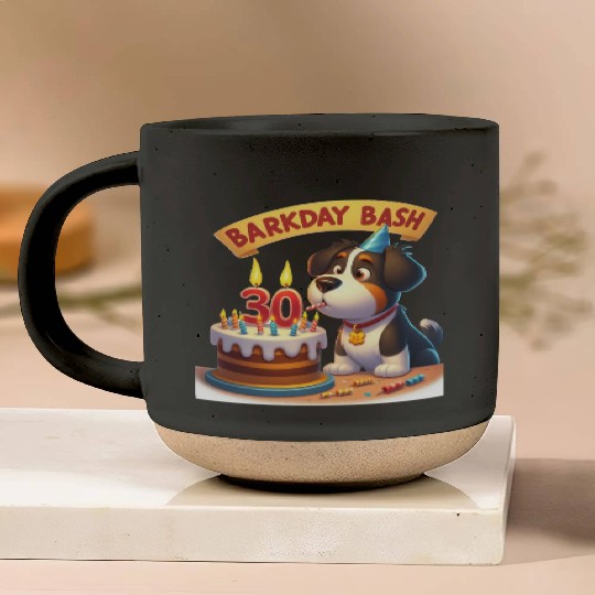 30th Birthday Bark Bash Pottery Mugs