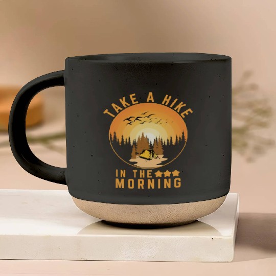 Take A Hike Outdoor Hiking Nature Pottery Mugs