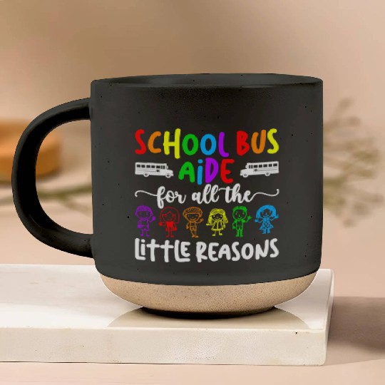 School Bus Aide For All The Little Reason Bus Aide Pottery Mugs