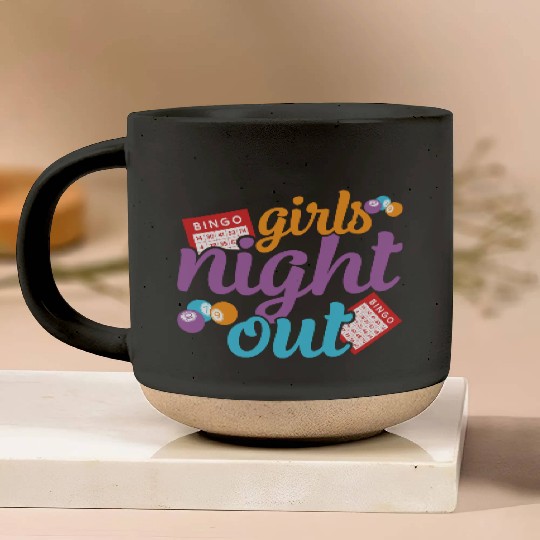 Girls Night Out Bingo Player Bingo Pottery Mugs