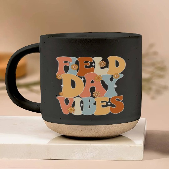 Field Day Vibes Outdoor Sunshine Flowers Pottery Mugs