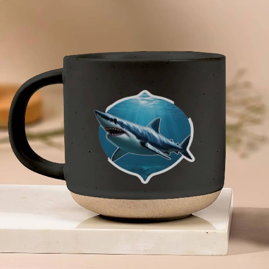 Shark 3d Illusion Pottery Mugs
