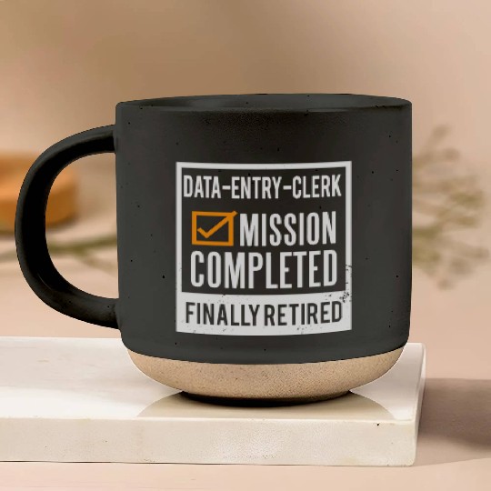 Retirement - Retired Data-Entry-Clerk Pottery Mugs