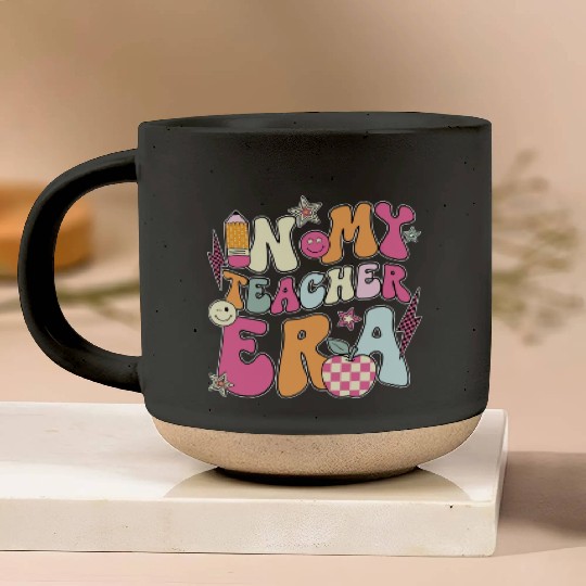 In My Teacher Era Pottery Mugs