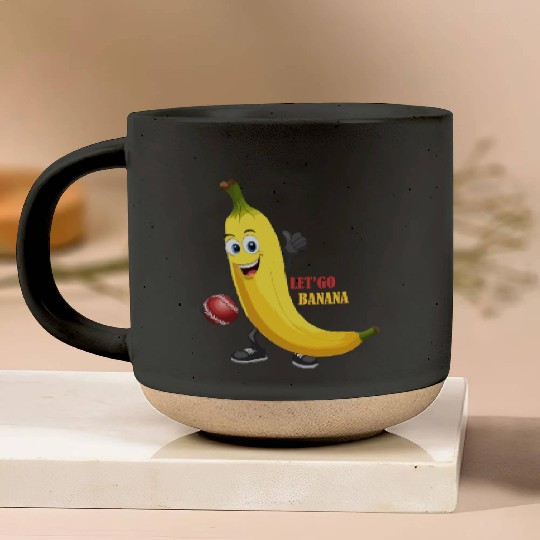 BANANA PLAY BASEBALL Pottery Mugs