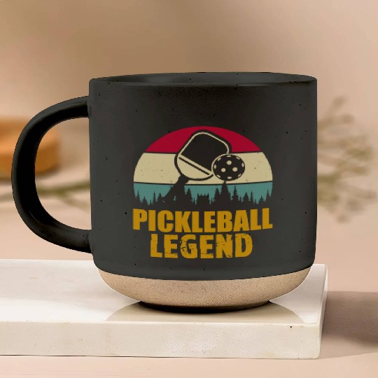 Pickleball legend Pottery Mugs