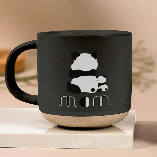 Adorable Panda Cubs Pottery Mugs