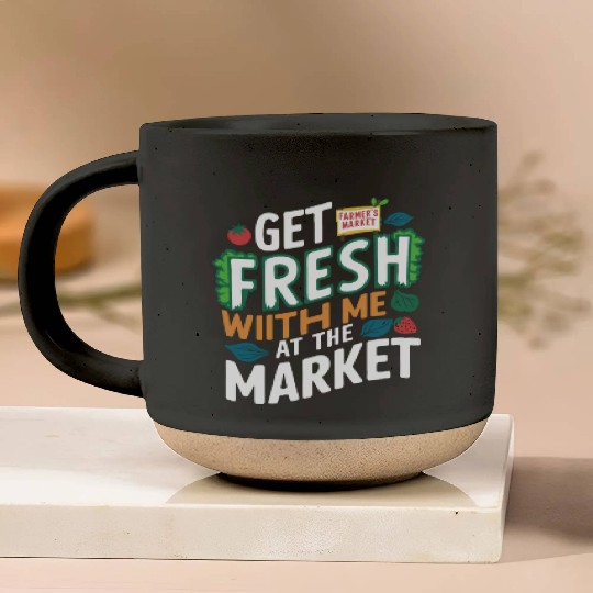 Farmers Market Farmer Agriculture Farming Food Pottery Mugs
