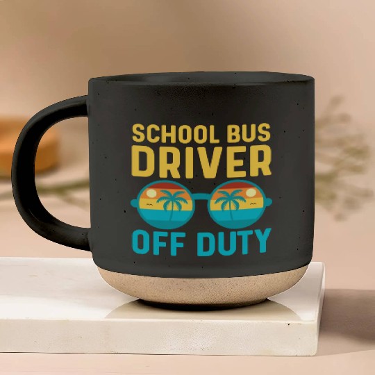 School Bus Driver Off Duty | Vacation Relaxation Pottery Mugs