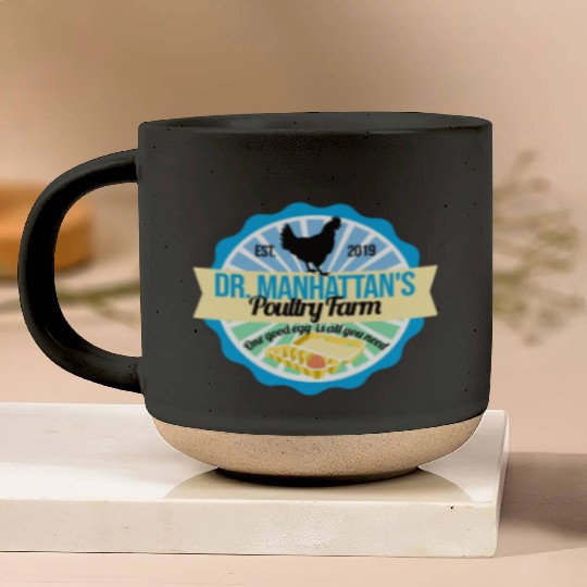Dr Manhattan Poultry Farm Pottery Mugs