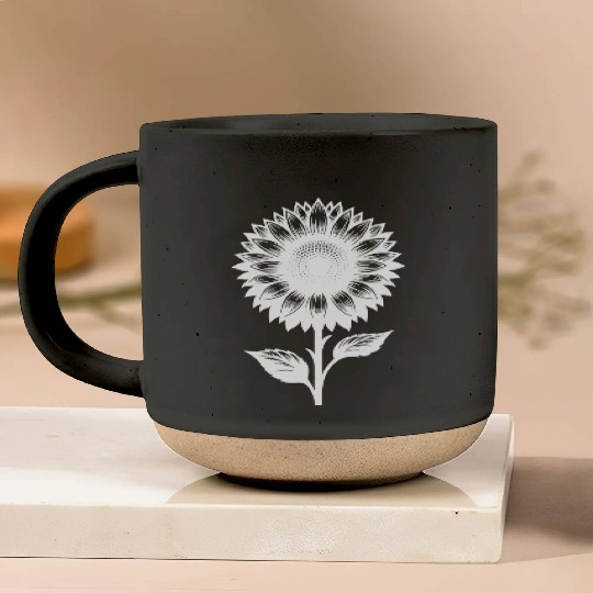 Garden Plant Flowering Sunflower Pottery Mugs