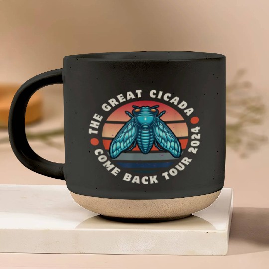 Cicada-Comeback-Insect-Magicicada- Pottery Mugs