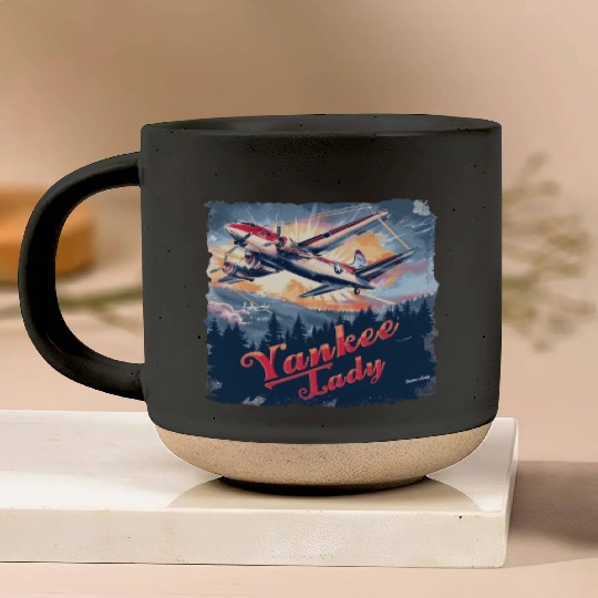 Yankee Lady B17 Pottery Mugs