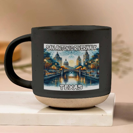 San Antonio Riverwalk Pottery Mugs