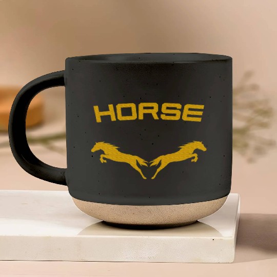 Horses Double Horse Riding Horsepower Lover T Pottery Mugs