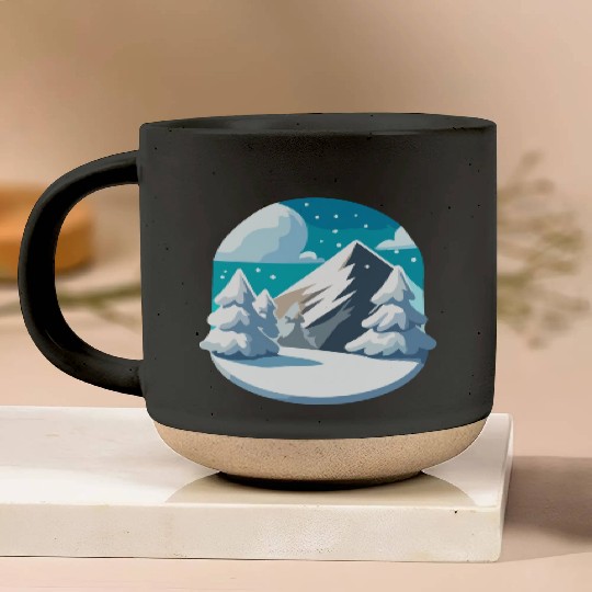 Winter Wonderland Pottery Mugs