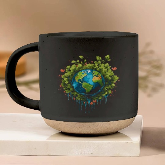 Respect Your Mother Earth Day Save Our Planet Pottery Mugs