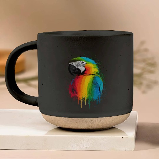 Macaw Parrot for a Bird Lover Animal Lover Pottery Mugs
