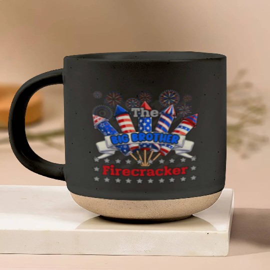 Big Brother Funny Firecracker 4th Of July Firework Pottery Mugs