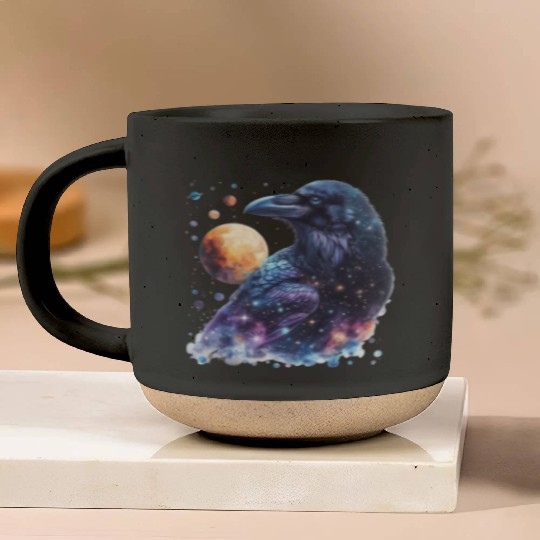 Celestial Raven Clipart Clipart, Crow Bird Witch Pottery Mugs