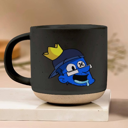 Blue Duddy Face Pottery Mugs