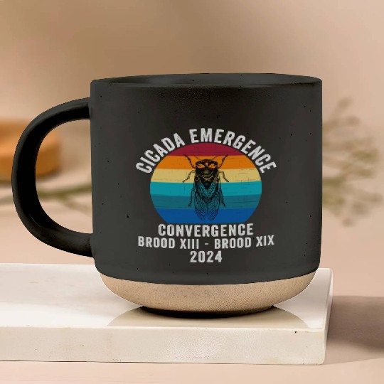Cicada Emergence Convergence Brood XIII Brood XIX Pottery Mugs