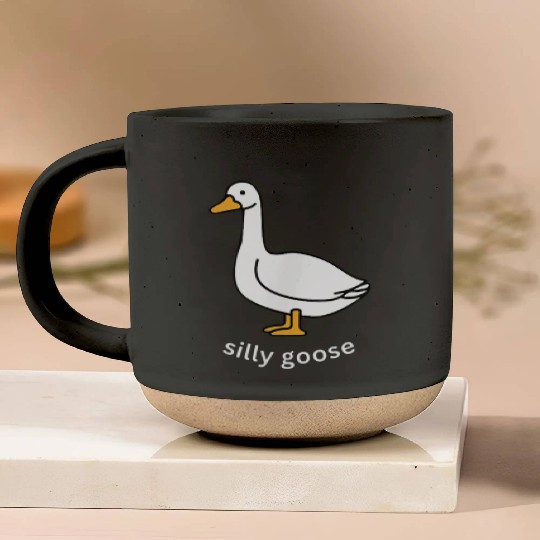 Silly Goose Cute Trendy Clothing Pottery Mugs