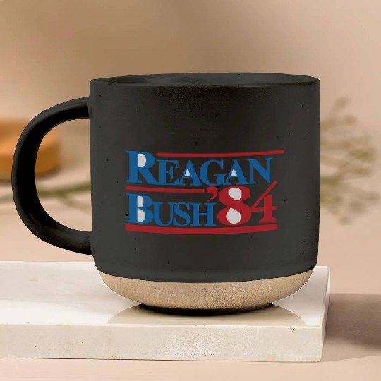 REAGAN BUSH 84 Classic Pottery Mugs