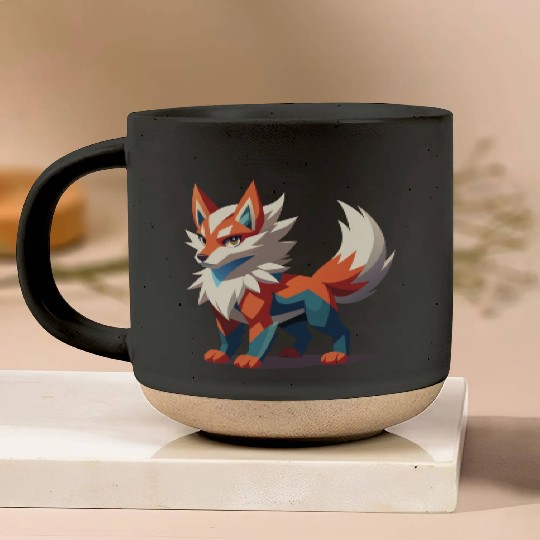 Fierce Fantasy Wolf Pottery Mugs