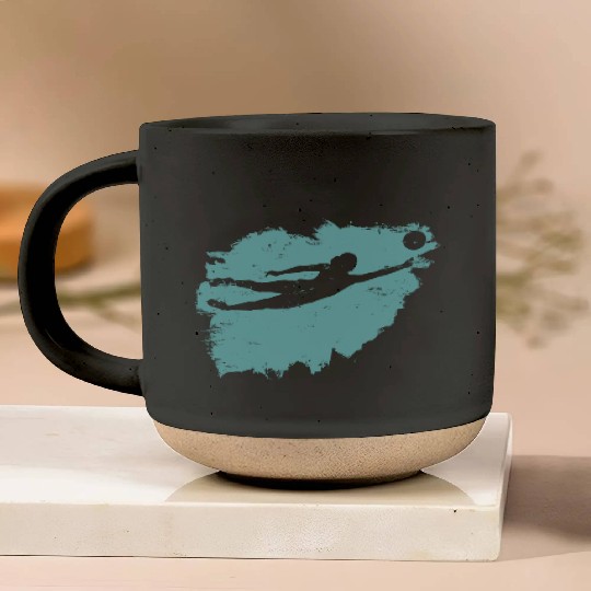 Volleyball Beach Grunge Vintage Pottery Mugs
