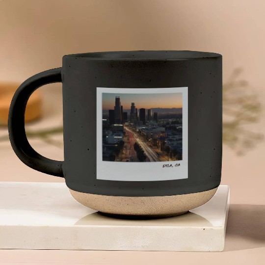 Mono Enterprises "Travels" Los Angeles DTLA Pottery Mugs