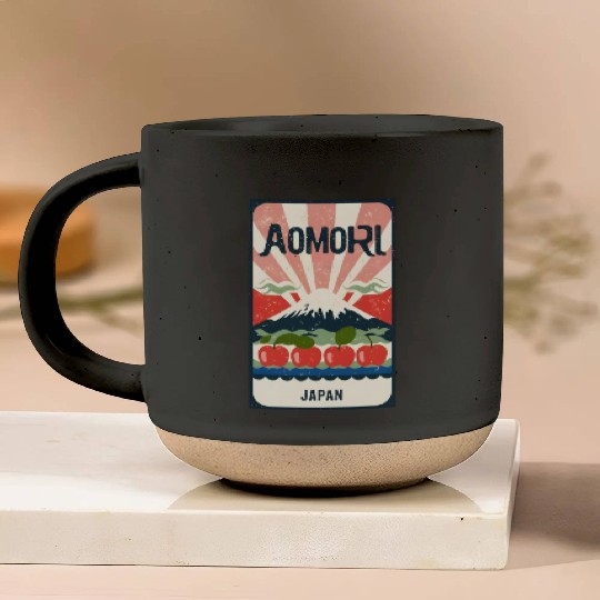 Aomori Harvest: Delicious Apples Pottery Mugs