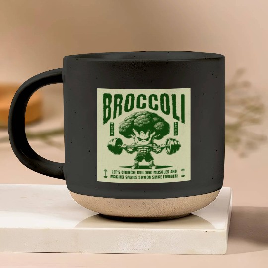 Broccoli fitness. Pottery Mugs