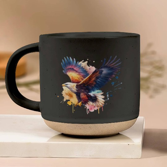 Wedge-tailed Eagle in Flight Pottery Mugs