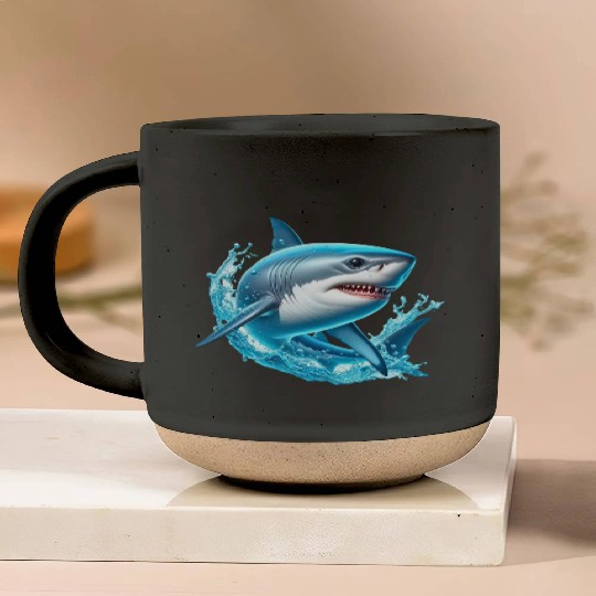 Shark Pottery Mugs
