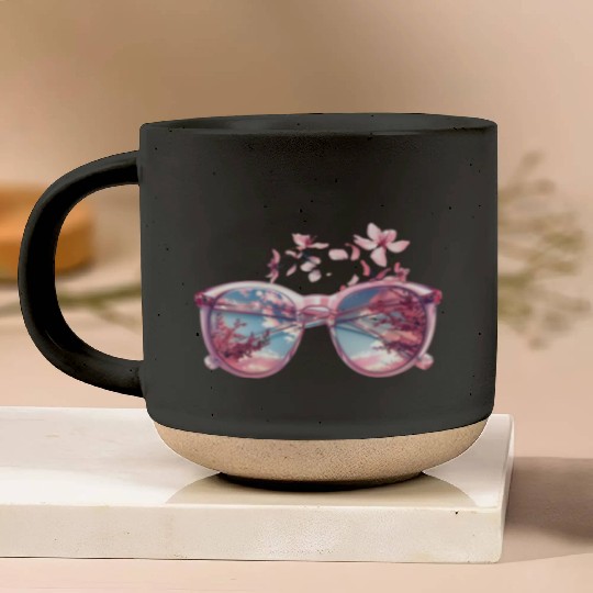 Blossom Reflection Pottery Mugs