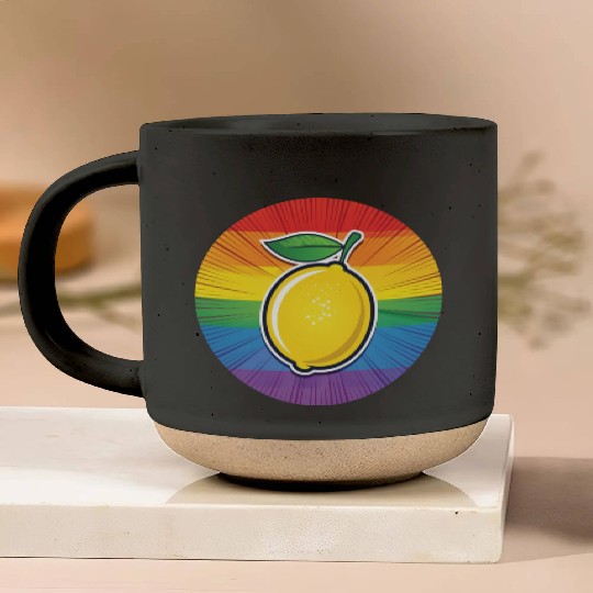 LGBTQ Lemon Pottery Mugs