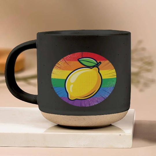 LGBTQ Lemon Pottery Mugs
