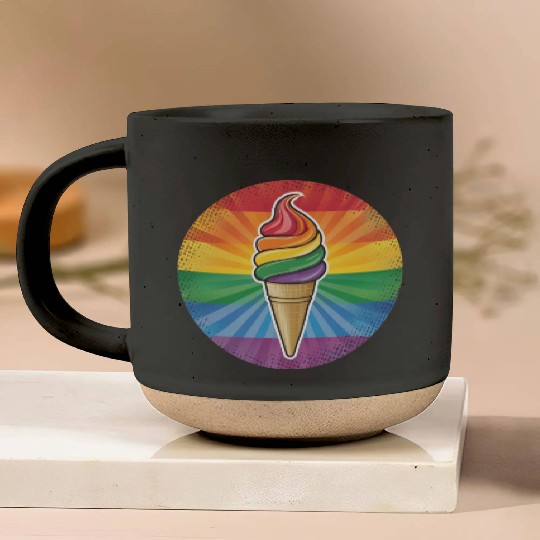 LGBTQ Ice Cream Pottery Mugs