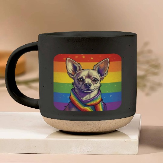 LGBTQ Chihuahua Pottery Mugs