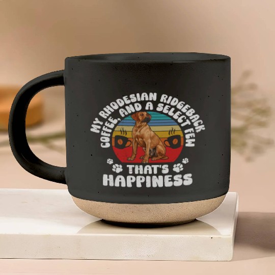 Vintage MY RHODESIAN RIDGEBACK COFFEE AND Pottery Mugs