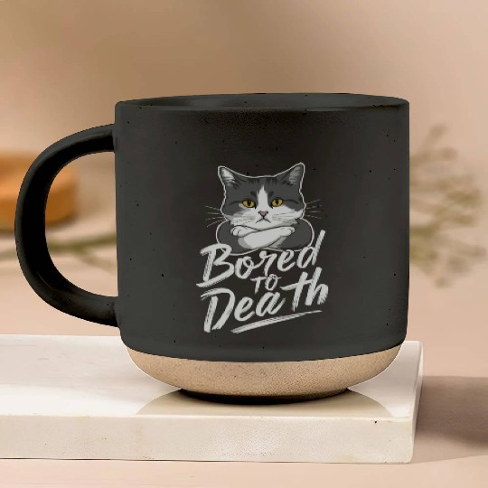 Gothic Emo Cat Design For Cat Lovers And Pottery Mugs