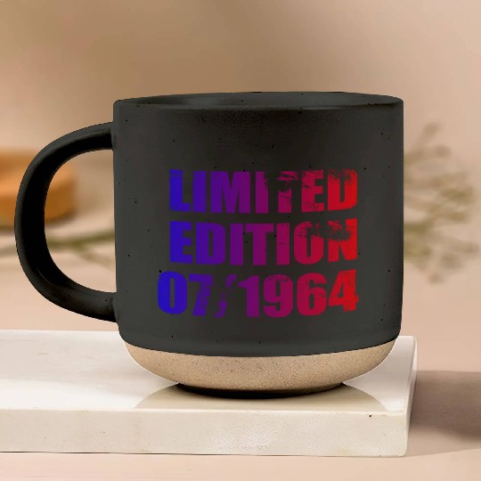 60th birthday Limited Edition 07/1964 Pottery Mugs